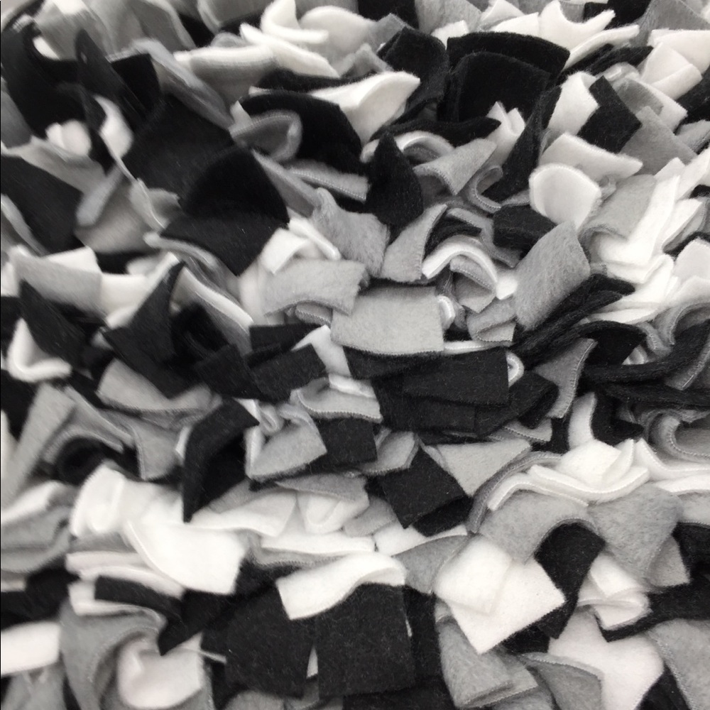 COPY - Black Gray and White Snuffle Mat For Fur Babies